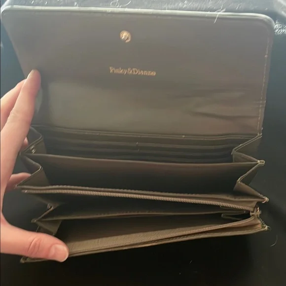 Pinky and Dianne Brown Monogram Wallet - Picture 4 of 11